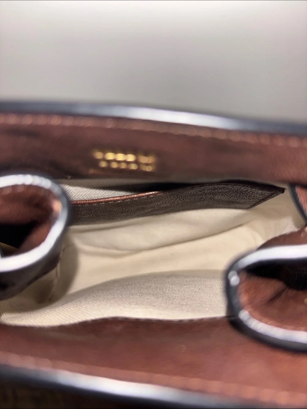 Miu Miu Napa Leather Mini Bag in Dark Brown - Picture 8 of 11